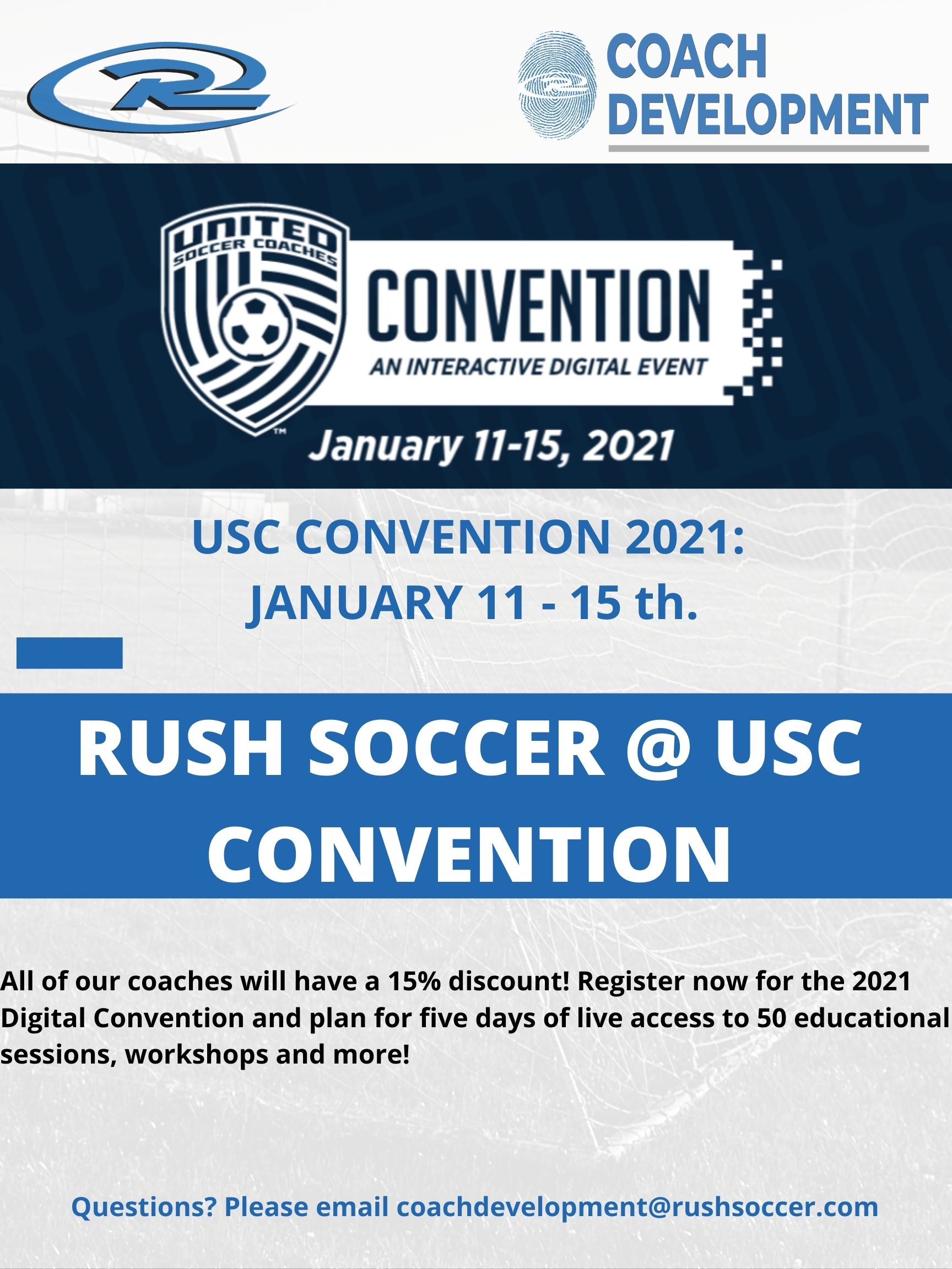 2021 Digital USC Convention Get 15 Off Through Rush Soccer Rush